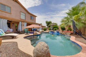 Maricopa Desert Oasis Fenced Yard with Hot Tub